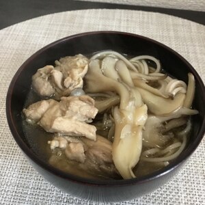 ゴマ香る鶏肉とマイタケの温かぁ～*＾＾*　おそば♪